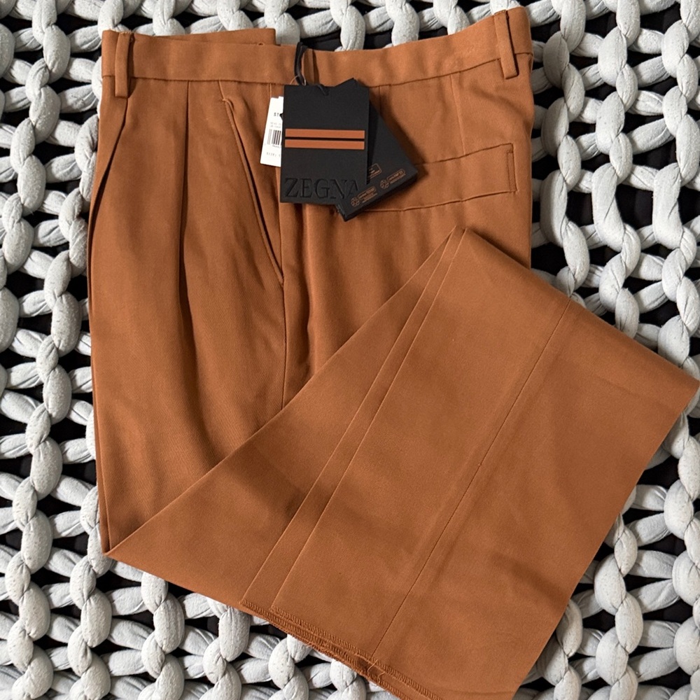 Zegna Men's Brown/tan Dress Pants